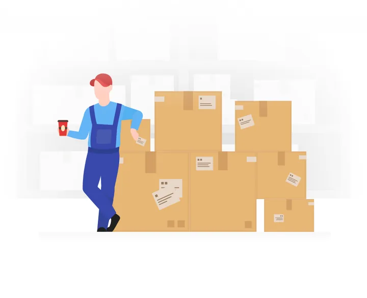 Delivery team at your new home